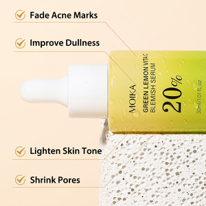 Moka Green Lemon Vita <b>C</b> Blemish <b>Serum</b> 20% 30ml Whitening Brightening Lightens Spots Watery Translucent - Product Image 3