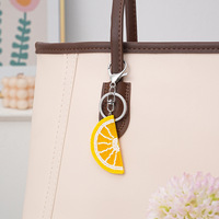 Fruit Citroen Plakjes String Kralen Tas Charme Decoratieve Sleutelhanger Accessoires