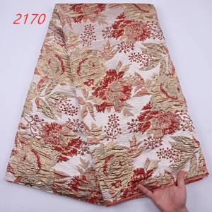 2170 무료 배송 인도 레이스 자수 직물 아프리카 벨벳 레이스 직물 브로케이드 레이스 직물 웨딩 원피스 - Product Image 6