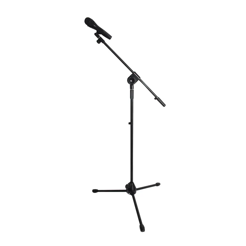 Heavy Duty Professional Floor Standing Tripod Stainless Microphone Stand Clamb
