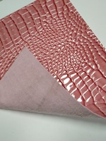 Cuir PU écologique bicolore effet croco pour la décoration intérieure, les meubles, les parapluies, l'artisanat, les sièges de voiture et les sacs