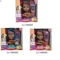 Dernière poupée de maquillage pour enfants en plastique de 32 pouces avec tête noire pour jouer à faire semblant de se maquiller