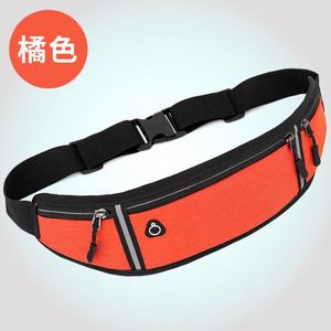Riñonera de nailon al por mayor, cinturón elástico para correr, bolsa deportiva para la cintura con cremallera, soporte impermeable de neopreno para botella, para fitness y entrenamiento. - Product Image 3