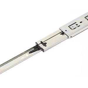 YABELY Totalmente Extendido Heavy-Duty Cajón Diapositivas Cerradura Canal Telescópico Diapositivas 53mm 3-fold Full Extension Muebles Hardware - Product Image 4