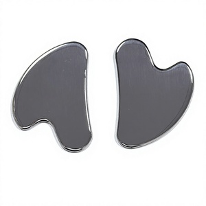 High Quality 304 Stainless Steel Facial Massage Gua Sha Stone Mirror <b>Polish</b> Finish for <b>Face</b> Care - Product Image 4
