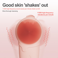 Nouveauté 2025 : Masseur facial portable, brosse nettoyante pour le visage en silicone souple, appareil de lavage électrique, nettoyeur de pores