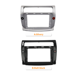 Marco de Radio para Automóvil Android Meihua de <span class=keywords><strong>9</strong></span> Pulgadas, Kit de Accesorios Interiores para CITROEN C-QUATRE C4 2008-2011, Plateado - Product Image 1