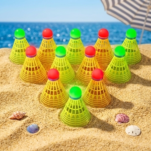 Balle <span class=keywords><strong>de</strong></span> <span class=keywords><strong>badminton</strong></span> lumineuse à LED pour entraînement extérieur, haute élasticité, résistante au vent, en plastique expansé et nylon, pour la <span class=keywords><strong>nuit</strong></span> - Product Image 2