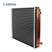 Échangeur de chaleur à condenseur LANDCOOL 10HP, équipement de réfrigération, tube en cuivre, ailettes en alliage d'aluminium, pièces de chauffage CVC, serpentin de refroidissement AC