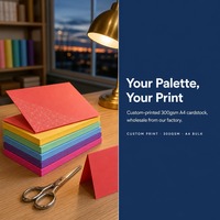 Papier cartonné imprimé sur mesure 300 g/m² A4 en gros pour la fabrication de cartes – Vente directe usine