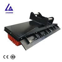 Balayeuse mécanique pour mini-excavatrice de 1 à 3 tonnes, brosse de 1200 mm, accessoire de balayage pour le nettoyage des jardins, des routes et des parkings