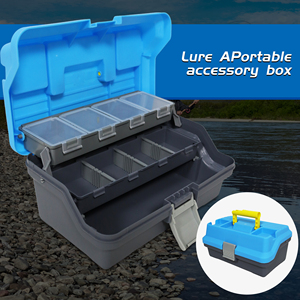 <span class=keywords><strong>Caja</strong></span> de herramientas de pesca Multifuncional Tres capas Cajas de aparejos Accesorios <span class=keywords><strong>Caja</strong></span> de cebo <span class=keywords><strong>Carpfishing</strong></span> - Product Image 2