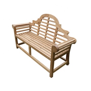 Banc de jardin en teck massif de luxe, résistant aux intempéries, style Lutyens, pour terrasse et décoration de jardin. - Product Image 1