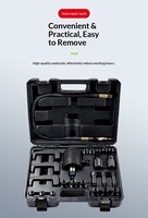 Kit d'outils de démontage et d'extraction d'injecteurs de carburant pneumatiques en acier au carbone pour réparation automobile diesel/essence, usage universel