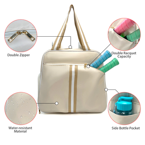 Нейлоновая портативная спортивная сумка большой емкости, водонепроницаемая сумка для пиклбола, сумка для пиклбола, Сумка с карманом для обуви, рюкзак для пиклбола - Product Image 4