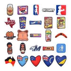 Wholesale in Stock Baseball Sport Clog Shoe <strong>Charms</strong> for 2026 Raider Shoes <strong>Charms</strong> for Clog Shoes Decoration <strong>football</strong> PVC <strong>Charms</strong> - Product Image 2
