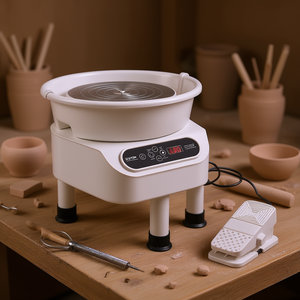 Vevor Pottery Wheel <b>10</b> <b>Inch</b> 350W Direct Drive Ceramic Wheel With 3 Legs For Art Craft Making - Product Image 2