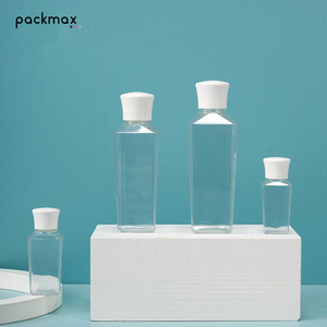 ขวด PETG ทรงเหลี่ยมไหล่เอียงแบบกำหนดเอง พร้อมฝาเกลียวและจุกใน – ขนาด 30-150 มล. สำหรับเอสเซนส์ โทนเนอร์ มอยเจอร์ไรเซอร์ – แบบขวดเปล่า - Product Image 3