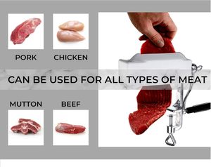 Ablandador <span class=keywords><strong>de</strong></span> Carne Metálico Comercial <span class=keywords><strong>de</strong></span> Alta Resistencia, Accesorio para Picadora <span class=keywords><strong>de</strong></span> Carne con Abrazadera para Ablandar Carne <span class=keywords><strong>de</strong></span> Res <span class=keywords><strong>de</strong></span> Forma Eficiente - Product Image 4