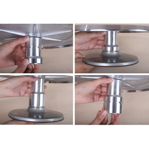 Profesyonel alüminyum alaşım döner <span class=keywords><strong>stand</strong></span>ı çevre dostu pişirme dekorasyon kek pikap <span class=keywords><strong>stand</strong></span>ı - Product Image 5