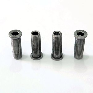 Pernos hexagonales de cabeza plana redonda M10 de acero inoxidable grado A nivel 4.8 hechos a medida sin tratamiento - Product Image 2