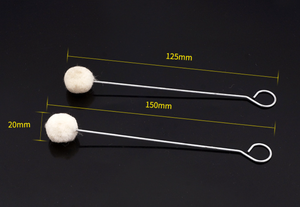Strumenti Artigianali per la Cura della Pelle: Spazzola con Pallina di Lana - Product Image 3