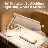 Lámpara de Escritorio LED Profesional con Lente Óptica, Luz de Trabajo Regulable CRI95 para Manualidades, Reparaciones y Lectura OEM