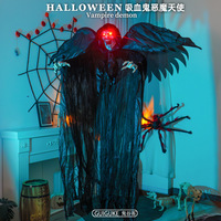 Halloween aile diable ange Vampire squelette suspendu fantôme décoration lumineuse terreur atmosphère pendentif décoratif