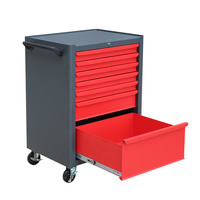 Chariot à outils en acier personnalisé OEM/OBM avec 4 roulettes pour la réparation automobile, le garage et l'atelier