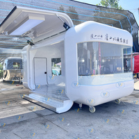 Kiosque à café personnalisé au design moderne remorque pour hot-dogs à la crème glacée traiteur alimentaire en acier inoxydable avec équipement complet