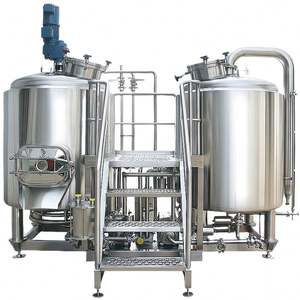 Sistema de Elaboración de Cerveza Artesanal y Vino de Acero Inoxidable con Bomba PLC, Capacidad de 50L-20000L, Microcervecería de 3 Recipientes, Equipo Todo en Uno - Product Image 4