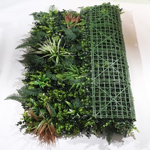 Hengen 100*100cm Artificial Green Grass Wall Hedge China Wholesale Grass Wall Panel Boxwood panel outdoor artificial plants