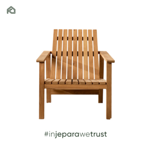 Sillón Dino de Madera de Teca Maciza, Construcción Resistente, Comodidad Clásica, Atractivo Diseño Tropical Moderno, Ecológico, para Hogar u Hotel - Product Image 4