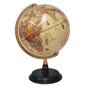 Globo Terráqueo Clásico Azul con Base de Madera y Soporte Metálico, Gran Venta - Product Image 2