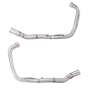 Para Yamaha YZF R3 R25 <span class=keywords><strong>MT03</strong></span> 2015-2024 Sistema de Escape de Motocicleta Slip-On Modificado con Tubo de Conexión Frontal de Acero Inoxidable Azul Interfaz de 51 mm - Product Image 4