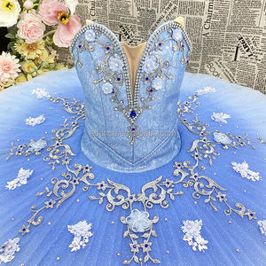 T0362 वयस्क बैलेरीना नृत्य पोशाक शास्त्रीय नीले पक्षी भिन्नता बच्चे पेशेवर बैले ट्यूटोइ। - Product Image 5