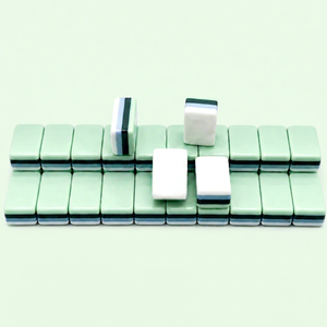Cross-Border Luxury 4-Layer Mint Green Splicing Acrylic Eco-Friendly American Mahjong Set Portable Leisure US Mahjong - Product Image 1