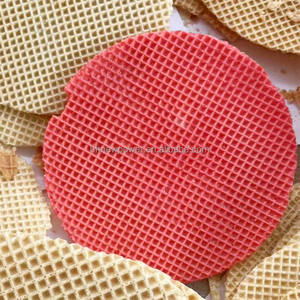 Barquillos comerciales que hacen la máquina de galletas de gofres máquina de rollo de huevo máquina de oblea de diseño cruzado de pan de comunión - Product Image 1