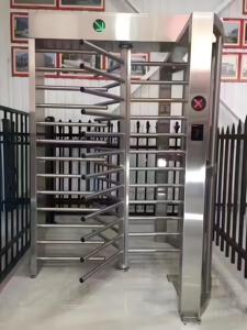 Cổng phòng tập thể dục Không giám sát Chiều cao đầy đủ Turnstile Kiểm soát truy cập An ninh Turnstile - Product Image 6