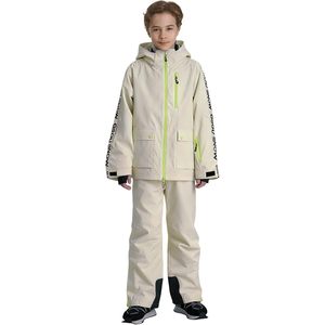 Combinaison de ski personnalisée pour enfants, garçons, imperméable, isolée, vêtements de neige, 220g, impression numérique, logo sur la manche gauche - Product Image 1