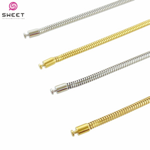 Bracciali a Catena Geometrici Placcati Oro in Acciaio Inossidabile 316L Impermeabili per Donne - Product Image 2