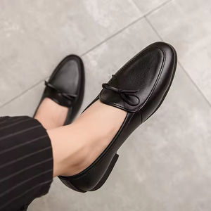 New British Casual Luxury Handcrafted Men's Oxford Leather <b>Waterproof</b> Evergreen Formal Slip-On <b>Shoes</b> Wedding Office Professional - Product Image 5