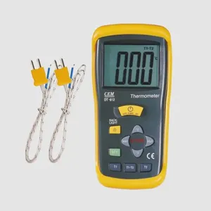 Termómetro Digital Tipo K HEDAO DT-612 con Sonda de Acero Inoxidable -50~1300C, Entradas Dobles, Temperatura Diferencial - Product Image 2
