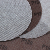 P80-P240 Kumlu Yuvarlak Zımpara Eleği 1mm Orta Boy Disk Zımpara Makinesi Boya Macunu Taşlama OEM