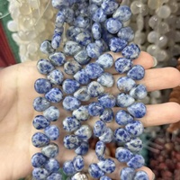 Perles en pierre naturelle d'agate facettées en forme de goutte d'eau avec trou traversant, pour la fabrication artisanale de bracelets, colliers et accessoires de bijoux, vente en gros