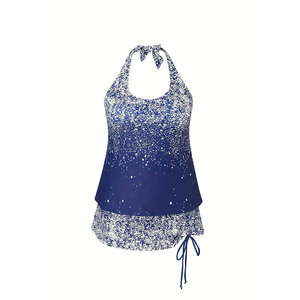 PASUXI Vente en gros <span class=keywords><strong>Tankini</strong></span> grande taille pour femmes Ensemble deux pièces avec short <span class=keywords><strong>Maillot</strong></span> <span class=keywords><strong>de</strong></span> <span class=keywords><strong>bain</strong></span> sexy <span class=keywords><strong>de</strong></span> plage pour femmes rondes - Product Image 3