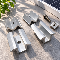 Kit de colliers de fixation en aluminium pour panneaux solaires, accessoires de montage PV pour système de structure de panneaux photovoltaïques
