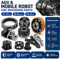 Service de fraisage CNC sur mesure de haute précision, pièces détachées de robots, cadre de bras robotique en alliage d'aluminium, composants robotiques ISO9001