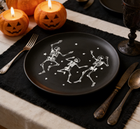 Assiette en mélamine de qualité alimentaire pour la fête d'Halloween, la table à manger à la maison, les pique-niques en plein air, la décoration des rassemblements, la dégustation quotidienne des collations