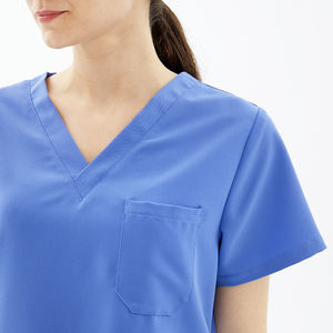 Traje exfoliante elástico de 4 vías para médicos, proveedores de China, precio de promoción de uniformes de Hospital - Product Image 5